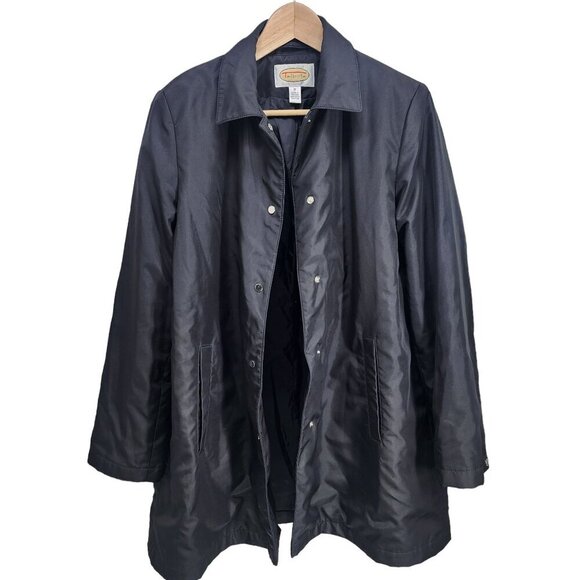 Talbots Snap Button Jacket Women's Size M Black - Picture 3 of 8